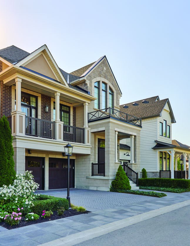 Modern detached home exterior