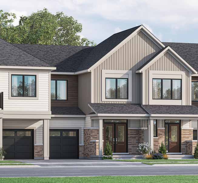 The Bancroft townhome elevation at Ashburn Hills