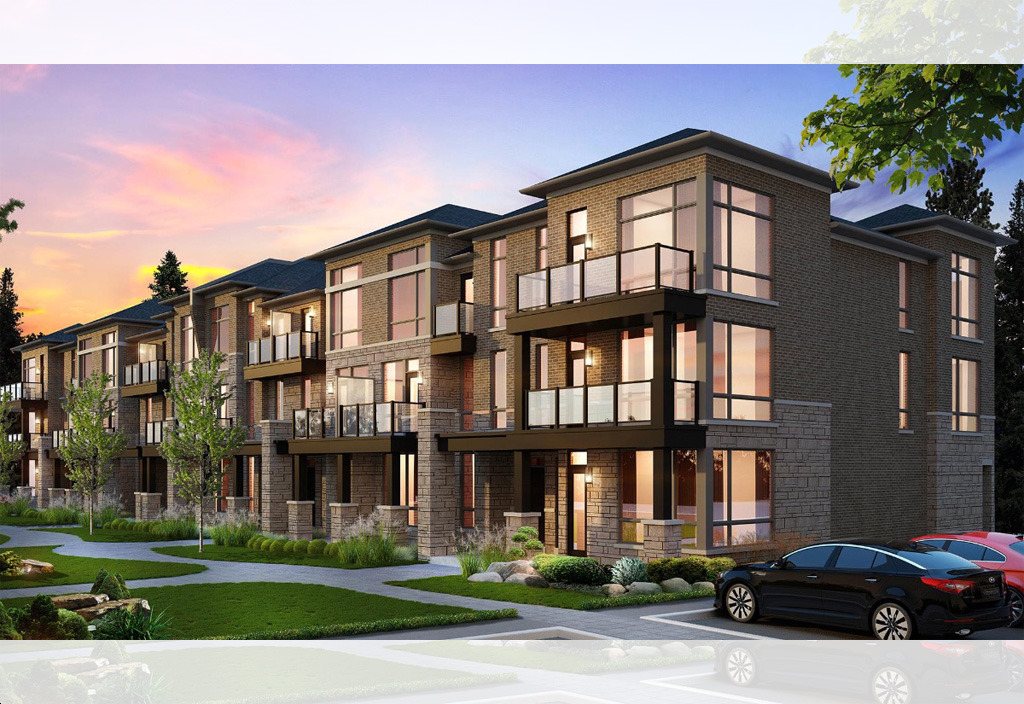 Maya Urban Towns stacked townhome architecture with terraces
